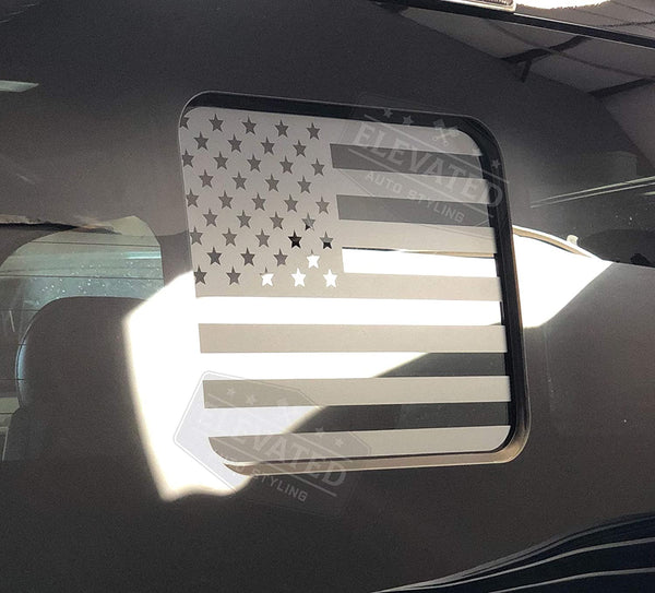 Ford F150 / f250 / f350 Back Middle Window American Flag Decal 2015-2024