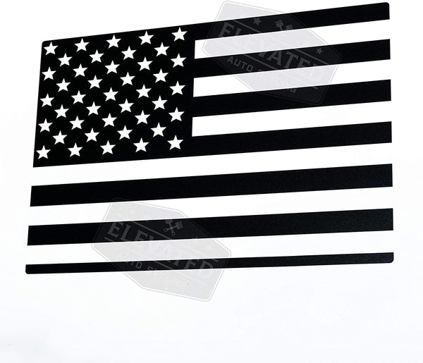 Chevy / GMC Silverado / Sierra Back Middle Window American Flag Decal 2019-2024