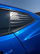 Distressed Quarter Window Flag Decals 2016-18 Chevy Camaro