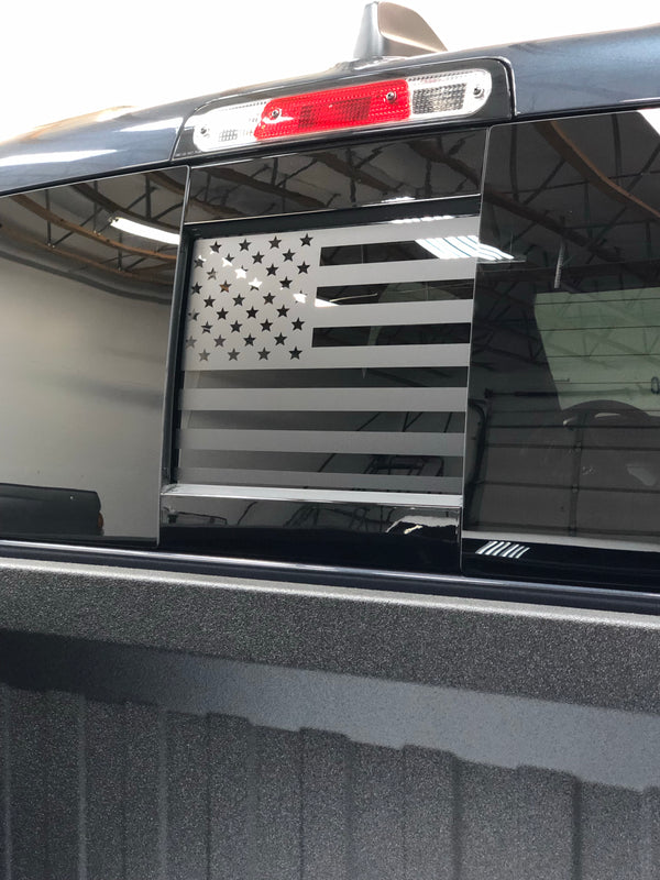 Dodge RAM Back Middle Window American Flag Decal 2009-2019