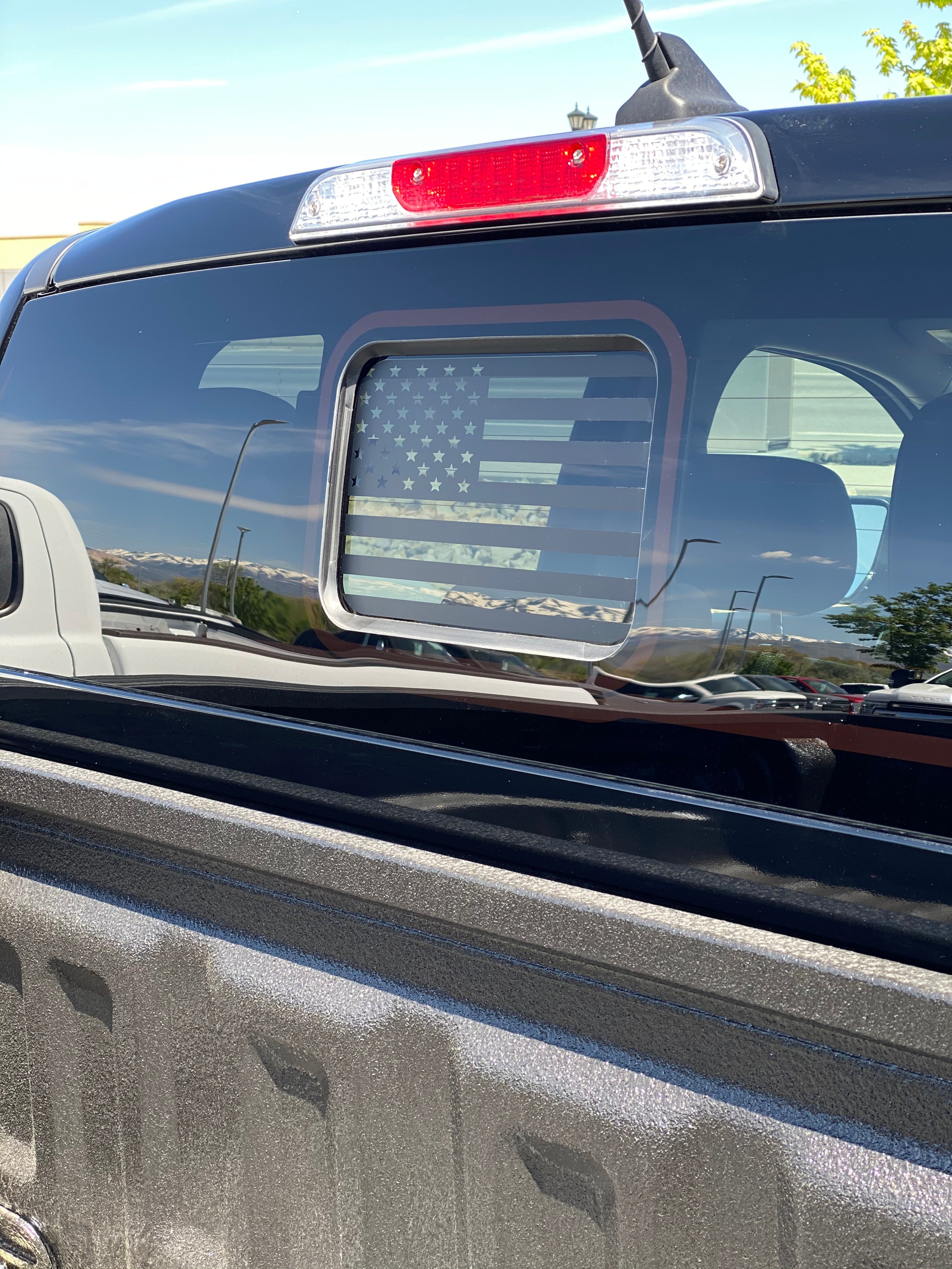 Ford Ranger Back Middle Window American Flag Decal 2019-2024 | Elevated ...