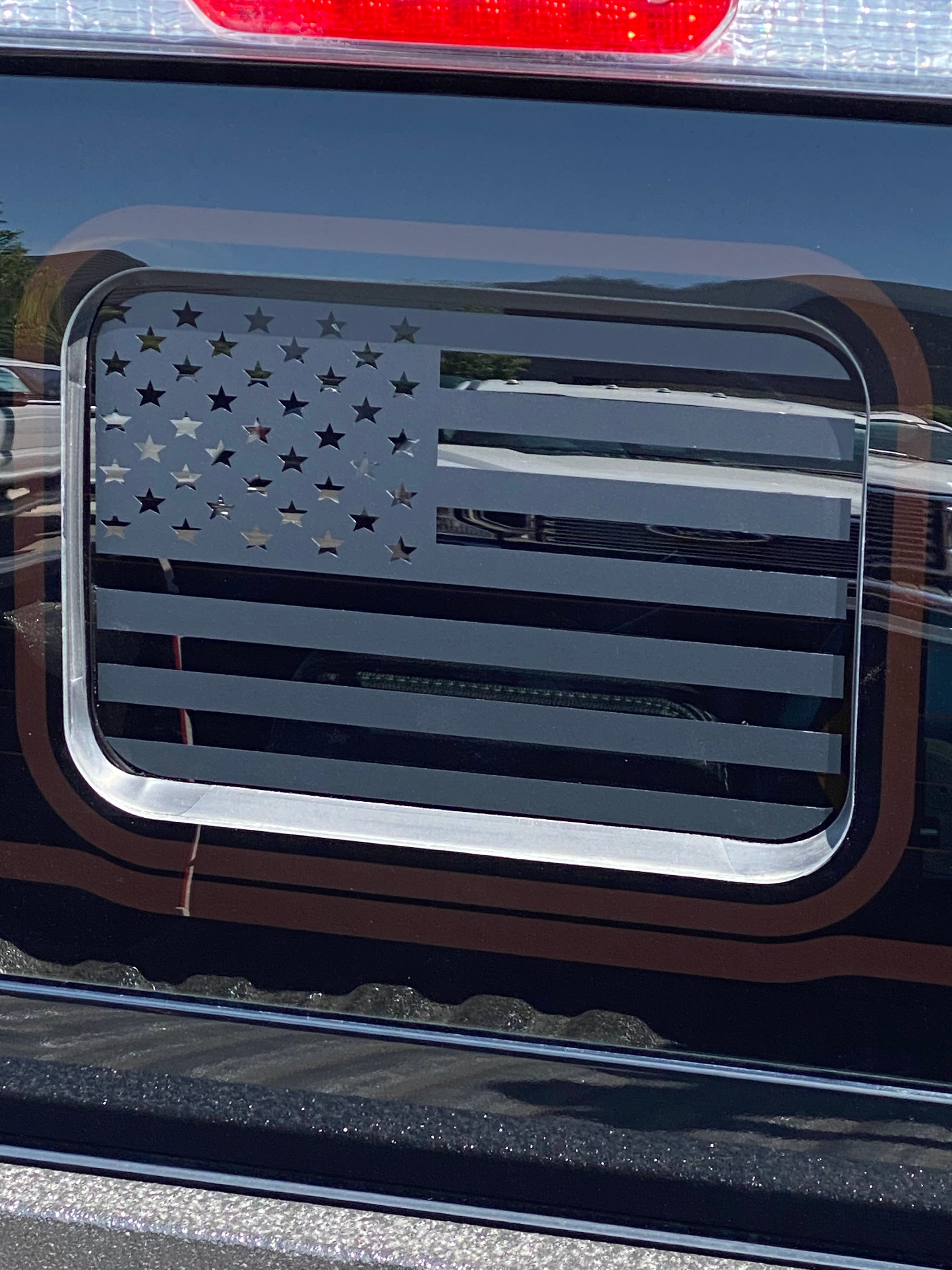Ford Ranger Back Middle Window American Flag Decal 2019-2024 | Elevated ...