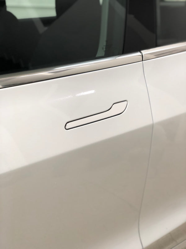Tesla Model 3 Door Handle Wrap Kit Pearl White Multi Coat